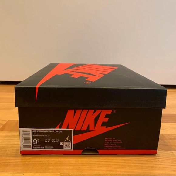 Jordan 1 Retro Low OG Black Dark Powder Blue main image 7